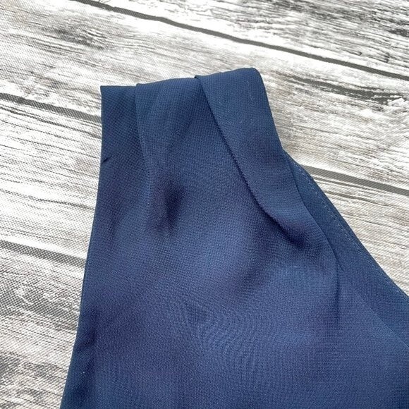 Macys Matthew Williamson for Impulse Sleeveless Mini Dress Spotted 6 Blue Taupe - Picture 4 of 12